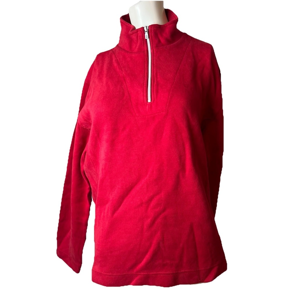 Tommy Bahama Women's 1/2 Zip LS Sweatshirt 144-TBW2016R Chili Pepper Sz L NWT
